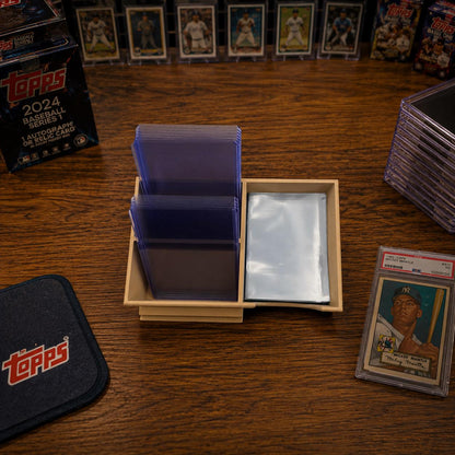 RipBench Mini Card Sleeving Station | Compact Trading Card Organizer | Pokémon, Sports | TCG Top Loader and Penny Sleeve Holder