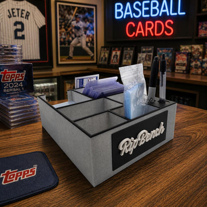 RipBench Card Sleeving Station | Trading Card Organizer for Pokémon, Sports & TCG | Holder for Penny Sleeves, Top Loaders and Card Care