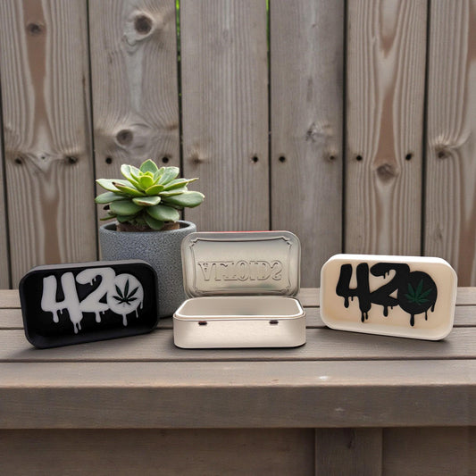 420 Cannabis-Themed Altoids Tin Insert - Preroll J & Lighter Holder
