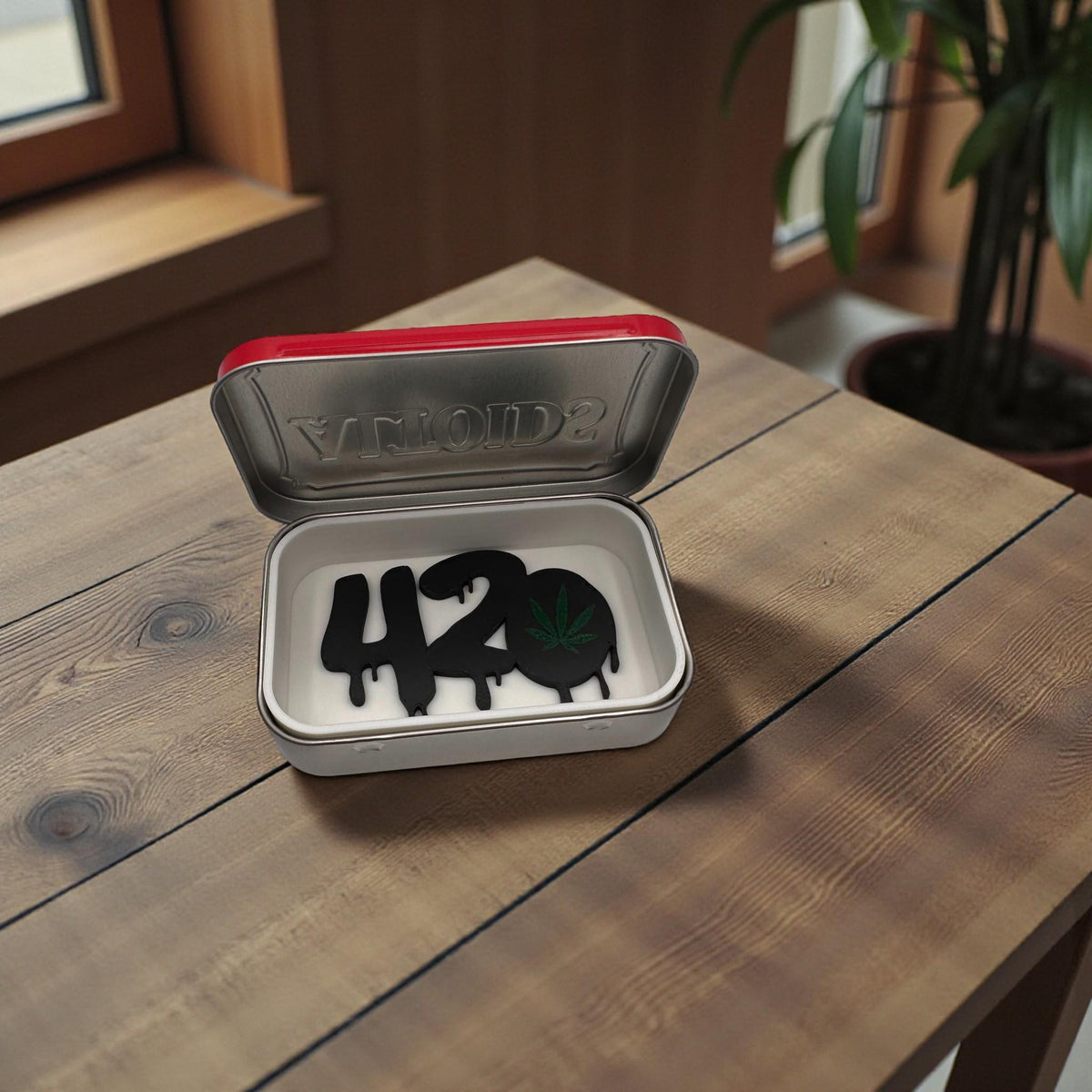 420 Cannabis-Themed Altoids Tin Insert - Preroll J & Lighter Holder