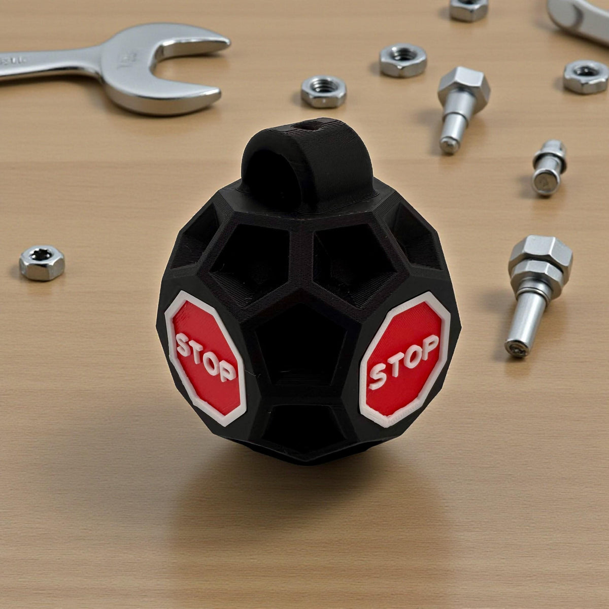 3D Printed Garage Parking Ball | Stop Sign Design