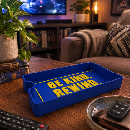 Blockbuster Inspired Be Kind Rewind Tray | VHS Nostalgia Decor | Retro Catch All Tray | 80s 90s Movie Room Gift