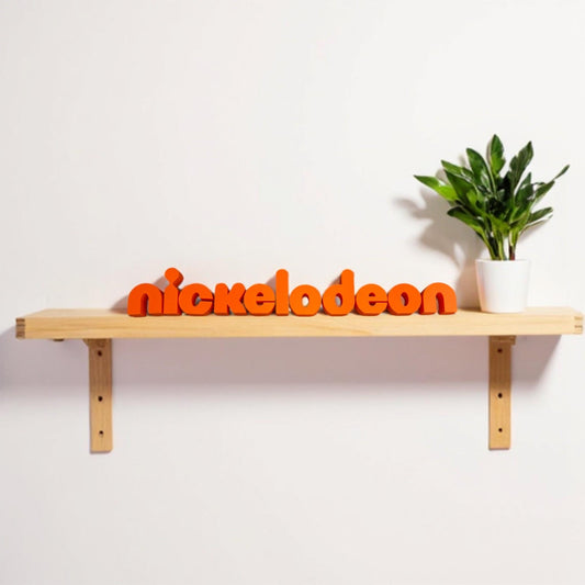 3D Printed Nickelodeon Logo Letters – Freestanding – Custom Color