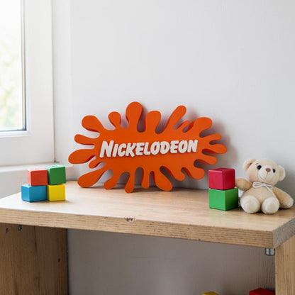 Nickelodeon Slime Sign | 3D Printed Retro Logo Decor | 90s Kids Room Decor | Nostalgic Shelf Display | Nickelodeon Gift