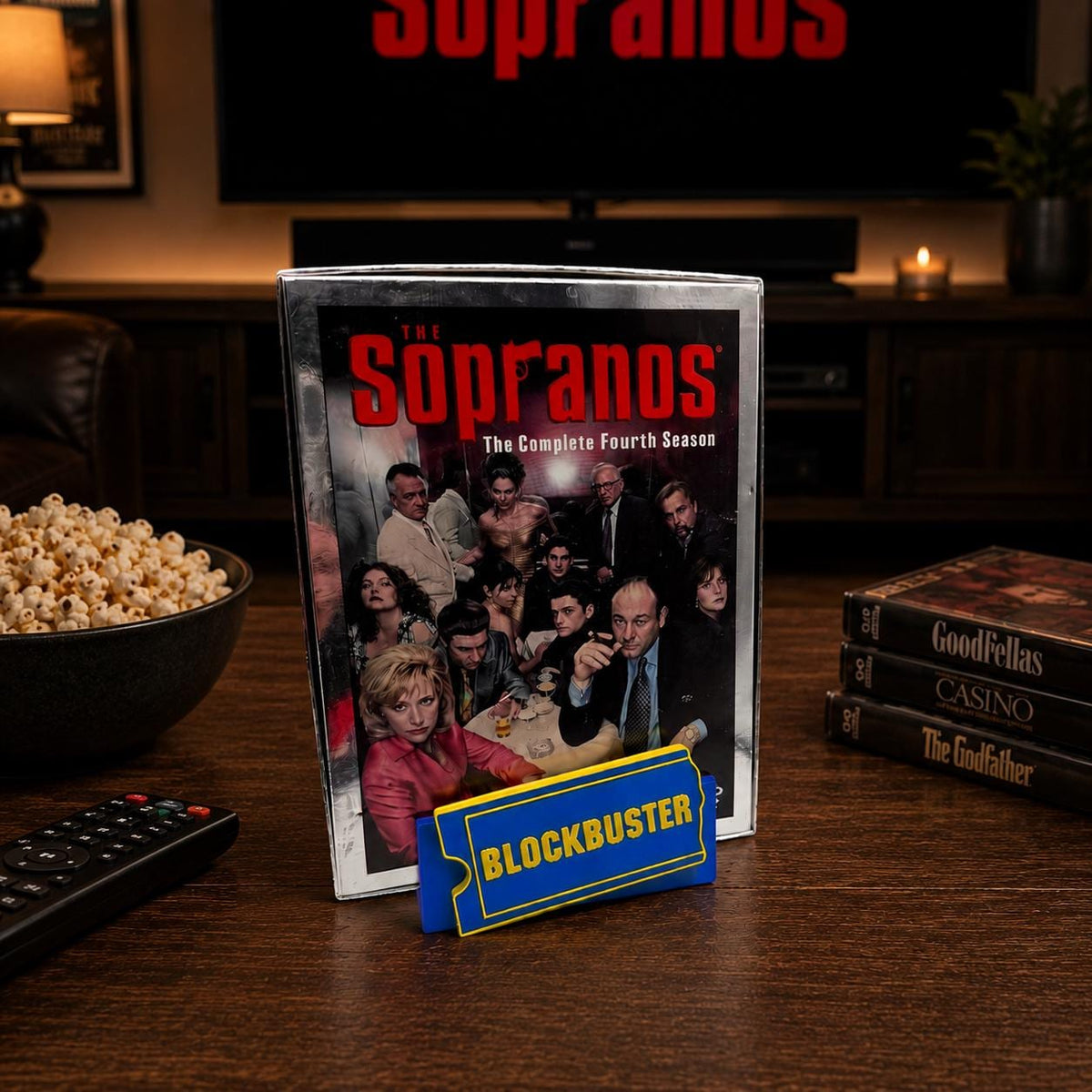 Retro Video Store Movie Display Stand | VHS DVD & Blu-ray Holder | Blockbuster Inspired Home Theater Decor | 3D Printed Media Display