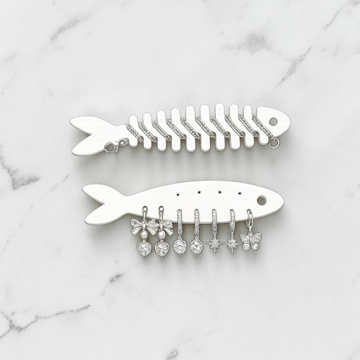 Sardine Tin Jewelry Organizer – 3D Printed Catch-All with Fish Jewelry Holders