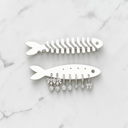 Sardine Tin Jewelry Organizer – 3D Printed Catch-All with Fish Jewelry Holders