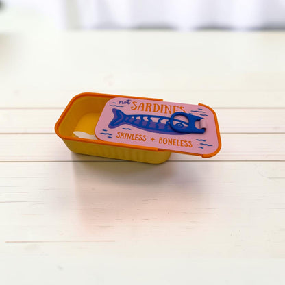 Sardine Tin Jewelry Organizer – 3D Printed Catch-All with Fish Jewelry Holders