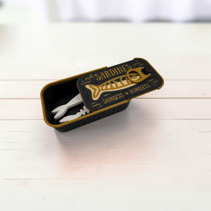 Sardine Tin Jewelry Organizer – 3D Printed Catch-All with Fish Jewelry Holders