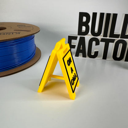 On A Call or Custom Text Mini Floor Sign | Gift | Office | Cubicle - Any Color Combo