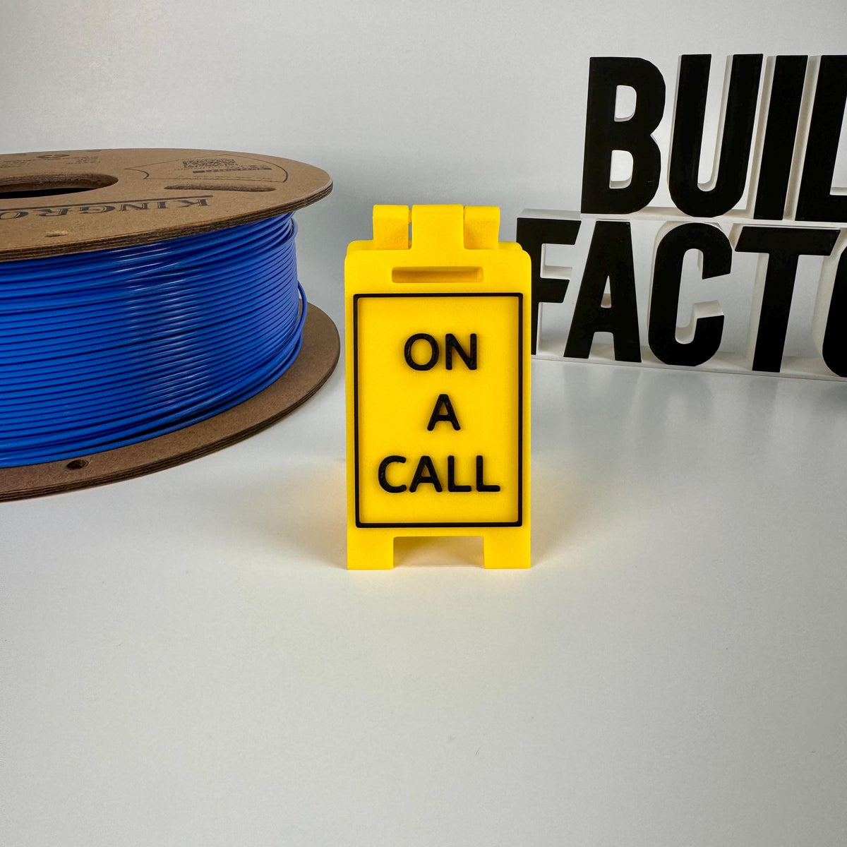 On A Call or Custom Text Mini Floor Sign | Gift | Office | Cubicle - Any Color Combo