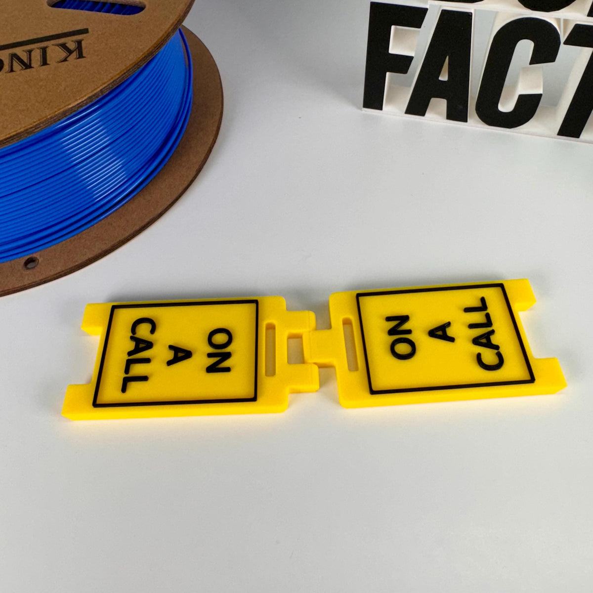 On A Call or Custom Text Mini Floor Sign | Gift | Office | Cubicle - Any Color Combo