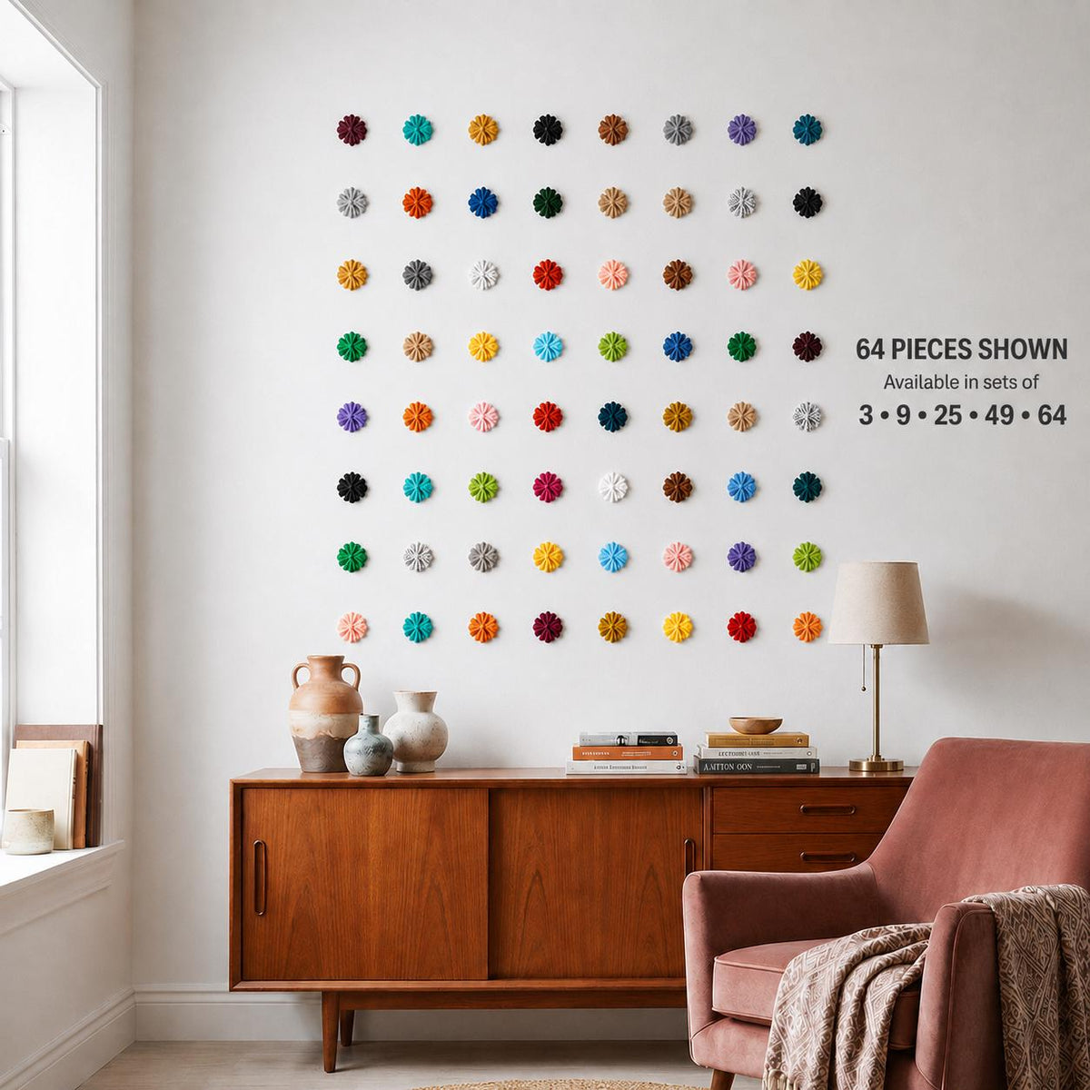 Bubble Cross Wall Decor Set, Flat-Back Gothic Crosses, Colorful Streetwear Room Art, 9–64 Pieces