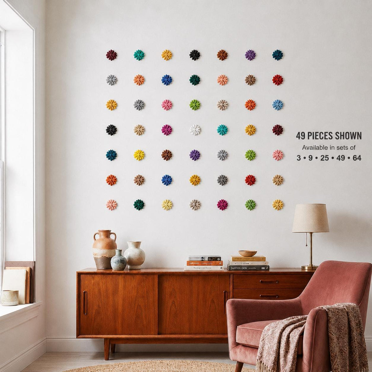 Bubble Cross Wall Decor Set, Flat-Back Gothic Crosses, Colorful Streetwear Room Art, 9–64 Pieces